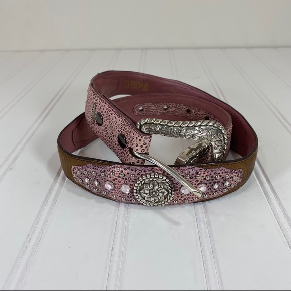 Ariat Accessories - Ariat Pink leather embellished belt